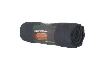 Image of Fox Outdoor Microfiber Towel, Black, Large, 36-51