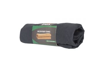 Image of Fox Outdoor Microfiber Towel, Black, Small, 36-21