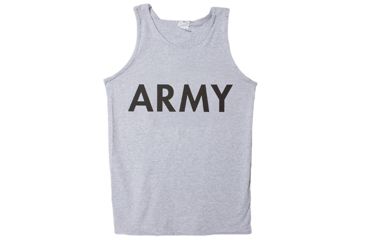 Image of Fox Outdoor Military Branch Imprinted Tank Top, Army - Heather Grey, Large, 64-68 L