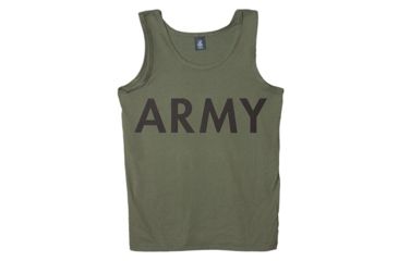 Image of Fox Outdoor Military Branch Imprinted Tank Top, Army - Olive Drab, 3XL, 64-681 XXXL