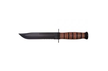 Image of Fox Outdoor Military Fighting Knife, Serrated Blade, 15-146