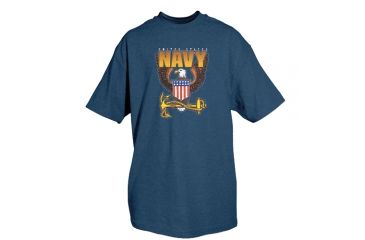 Image of Fox Outdoor Navy One-Sided Imprinted T-Shirt, US Navy / Navy, Large, 64-433 L