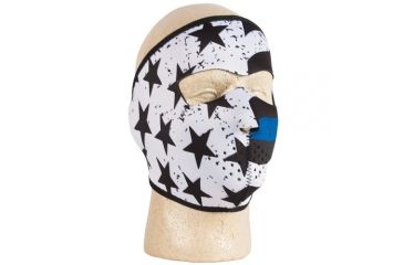 Image of Fox Outdoor Neoprene Thermal Face Mask - Police Thin Blue Line 72-64821
