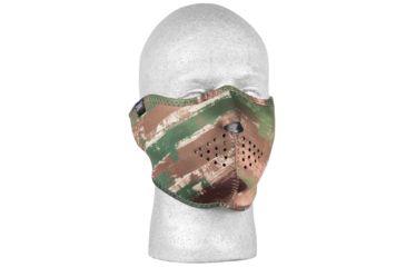 Image of Fox Outdoor Neoprene Thermal Half Mask, Multi Brushed Camo 72-6542