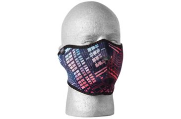 Image of Fox Outdoor Neoprene Thermal Half Mask, Neon Circuit 72-6632
