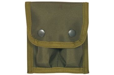 Image of Fox Outdoor Nylon 9mm Double Clip Pouch, Olive Drab 099598574802