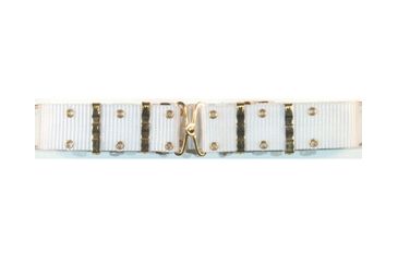 Image of Fox Outdoor Nylon Pistol Belt - Metal Buckle, White 099598501600