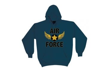 Image of Fox Outdoor Pullover Hoodie Sweatshirt, Air Force Wings - Navy, Large, 64-8718 L