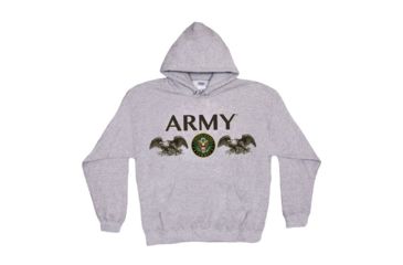 Image of Fox Outdoor Pullover Hoodie Sweatshirt, Army Seal - Grey, Large, 64-8452 L