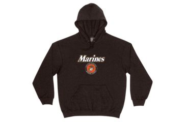 Image of Fox Outdoor Zip Front Hooded Sweatshirt, USMC - Grey, 2XL, 64-85 2XL