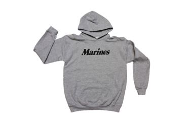 Image of Fox Outdoor Pullover Hoodie Sweatshirt, Marines - Heather Grey, Large, 64-851 L
