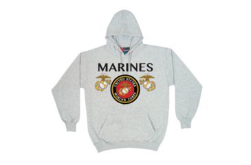 Image of Fox Outdoor Pullover Hoodie Sweatshirt, Marines Seal - Grey, Medium, 64-8551 M
