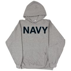 Image of Fox Outdoor Pullover Hoodie Sweatshirt, Navy - Heather Grey, Large, 64-861 L