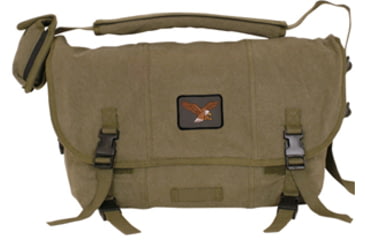 Image of Fox Outdoor Retro Courier Shoulder Bag, Olive Drab, Eagle 099598308452