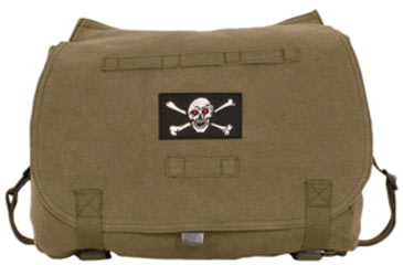 Image of Fox Outdoor Retro Hungarian Shoulder Bag, Olive Drab, Jolly Roger 099598430931