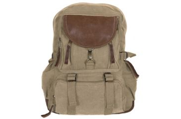 Image of Fox Outdoor Retro Parisian City Daypack, Khaki 099598435554