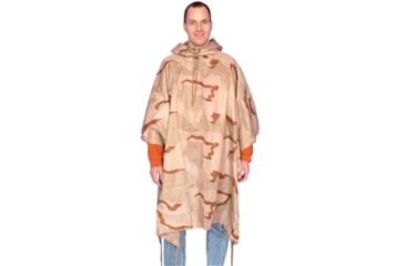 Image of Fox Outdoor Ripstop Poncho, 3-Color Desert Camo 099598215545