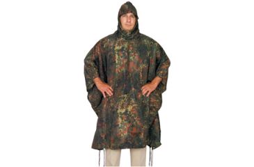 Image of Fox Outdoor Ripstop Poncho, German Flector Camo 099598215521