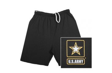 Image of Fox Outdoor Running Shorts - Men's, Medium, Regular Inseam, Army Star - Black, 64-7925 M