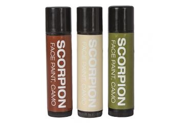 Image of Fox Outdoor Scorpion 3-Tubes Face Paint Camouflage, ., 57-953