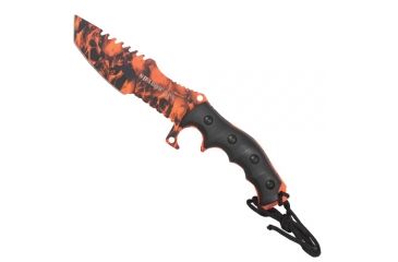 Image of Fox Outdoor Shadow OPS Tactical Knife, Orange Camo, 15-302