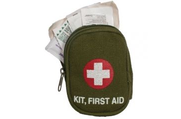 Image of Fox Outdoor Soldier Individual First Aid Kit - Olive Drab 57-80