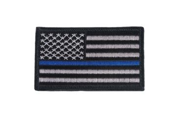 Image of Fox Outdoor States Patches, USA Flag/Thin Blue Line, 84P-482