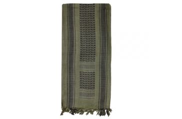 Image of Fox Outdoor Tactical Shemagh, Black and Olive Drab 099598791063