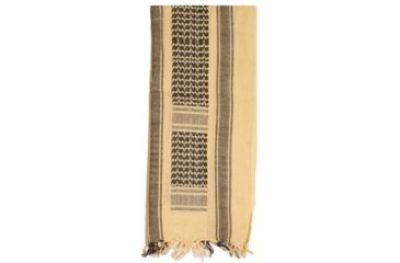 Image of Fox Outdoor Tactical Shemagh, Tan/Black 79-113X