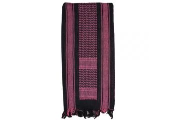 Image of Fox Outdoor Tactical Shemagh, Black and Pink, 79-146