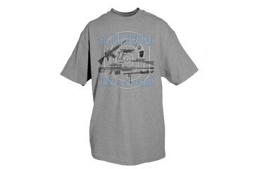 Image of Fox Outdoor Themed One-Sided Imprinted T-Shirts, All Day Everyday / Heather Grey, Large, 64-463 L