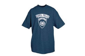 Image of Fox Outdoor Themed One-Sided Imprinted T-Shirts, Israeli Police / Navy, Large, 63-5534 L