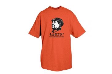 Image of Fox Outdoor Themed One-Sided Imprinted T-Shirts, Mao Tse Tung / Red, Large, 64-549 L