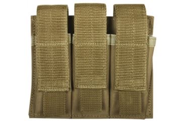 Image of Fox Outdoor Triple Pistol Mag Pouch, Coyote 099598575380