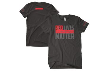 Image of Fox Outdoor Two-Sided Imprinted T-Shirt, Red Lives Matter / Black, Large 63-4803 L