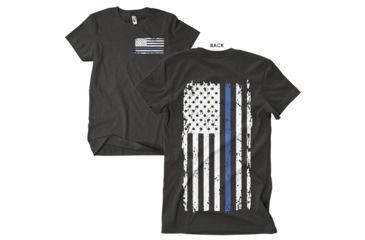 Image of Fox Outdoor Two-Sided Imprinted T-Shirt, Vintage Blue Line / Black, Large 63-4821 L