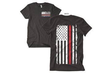 Image of Fox Outdoor Two-Sided Imprinted T-Shirt, Vintage Red Line / Black, Large 63-4831 L