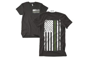 Image of Fox Outdoor Two-Sided Imprinted T-Shirt, Vintage Green Line / Black, Large 63-4841 L