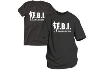 Image of Fox Outdoor Two-Sided Imprinted T-Shirt, FBI / Black, Large, 63-861 L