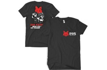 Image of Fox Outdoor Two-Sided Imprinted T-Shirt, Fox Tactical Soldier - Black, Large, 63-491 L