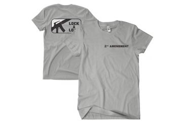 Image of Fox Outdoor Two-Sided Imprinted T-Shirt, Lock &amp; Load / Heather Grey, Large, 63-610 L