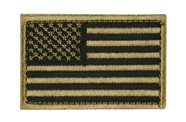 Image of Fox Outdoor USA Flag Patch, Coyote - Left Face 099598848880