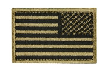 Image of Fox Outdoor USA Flag Patch, Coyote - Right Face 099598848781
