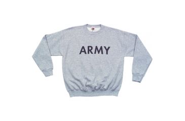 Image of Fox Outdoor Youths Sweatshirt, Army - Heather Grey, Medium, 64-6515 M