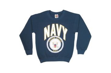 Image of Fox Outdoor Youths Sweatshirt, Navy w/Logo - Navy Blue, Small, 64-652 S