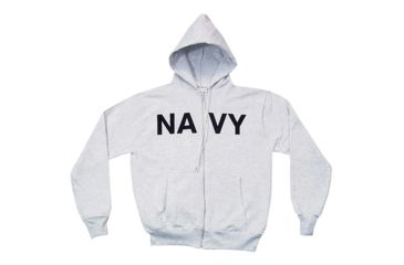 Image of Fox Outdoor Zip Front Hooded Sweatshirt, Navy - Grey, 3XL, 64-86 3XL