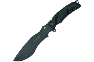 Image of Fox Parus Forprene Fixed Blade Knife, 11.88in Overall, 7in Black Bohler N690 SS Blade, Black Forprene Handle, 02FX095