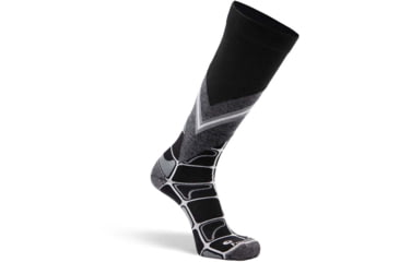 Image of Fox River Afton Ultra-Lightweight Over-the-Calf Ski and Snowboard Sock - Womens, Black/Charcoal, Medium, 138310