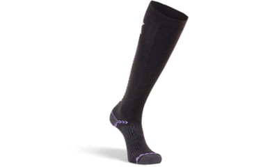Image of Fox River Chamonix Lightweight Over-the-Calf Ski and Snowboard Sock - Womens, Charcoal/Lavender, Large, 142762