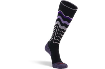 Image of Fox River Freerider Ultra-Lightweight Over-the-Calf Ski and Snowboard Sock - Womens, Black, Medium, 153217
